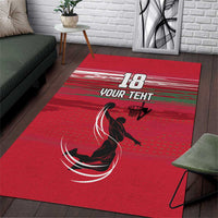 Hungary Basketball Custom Area Rug Come On Magyars Grunge Style - Wonder Print Shop