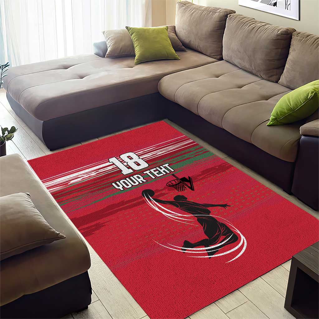 Hungary Basketball Custom Area Rug Come On Magyars Grunge Style - Wonder Print Shop