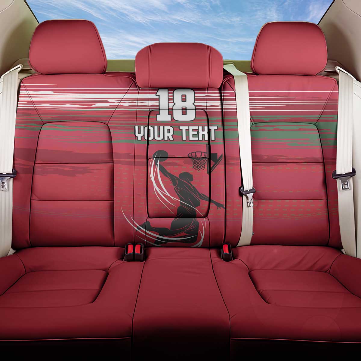 Hungary Basketball Custom Back Car Seat Cover Come On Magyars Grunge Style - Wonder Print Shop