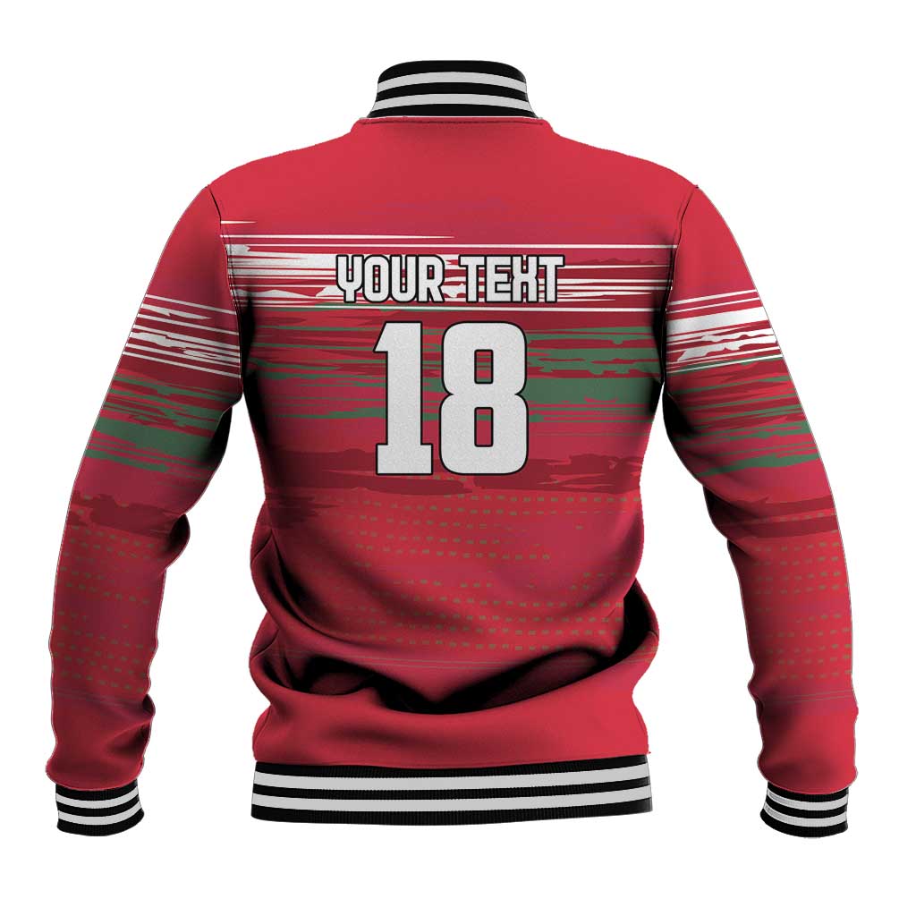 Hungary Basketball Custom Baseball Jacket Come On Magyars Grunge Style - Wonder Print Shop