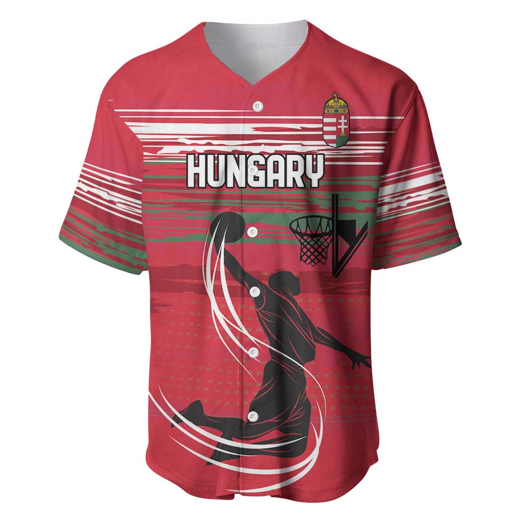 Hungary Basketball Custom Baseball Jersey Come On Magyars Grunge Style - Wonder Print Shop