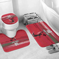 Hungary Basketball Custom Bathroom Set Come On Magyars Grunge Style - Wonder Print Shop