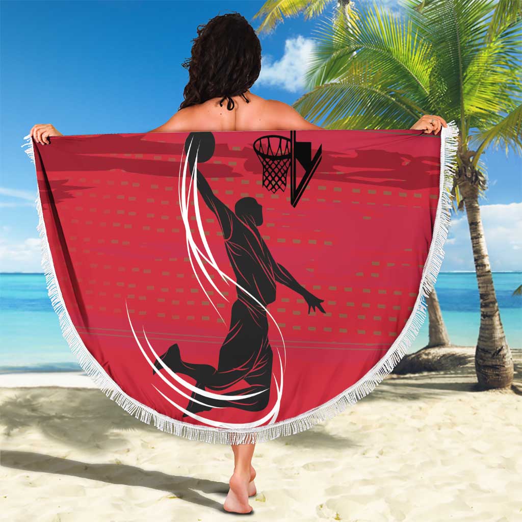 Hungary Basketball Custom Beach Blanket Come On Magyars Grunge Style - Wonder Print Shop