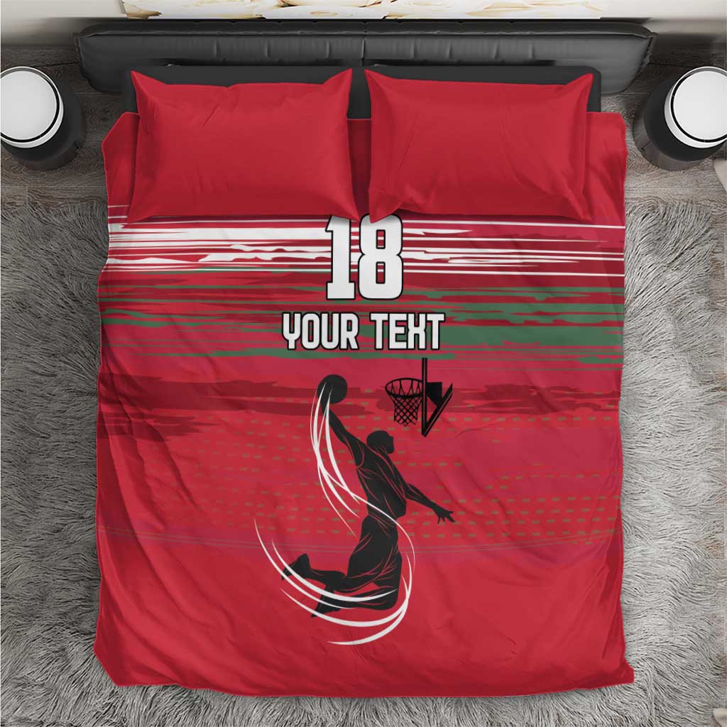 Hungary Basketball Custom Bedding Set Come On Magyars Grunge Style - Wonder Print Shop