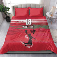 Hungary Basketball Custom Bedding Set Come On Magyars Grunge Style - Wonder Print Shop