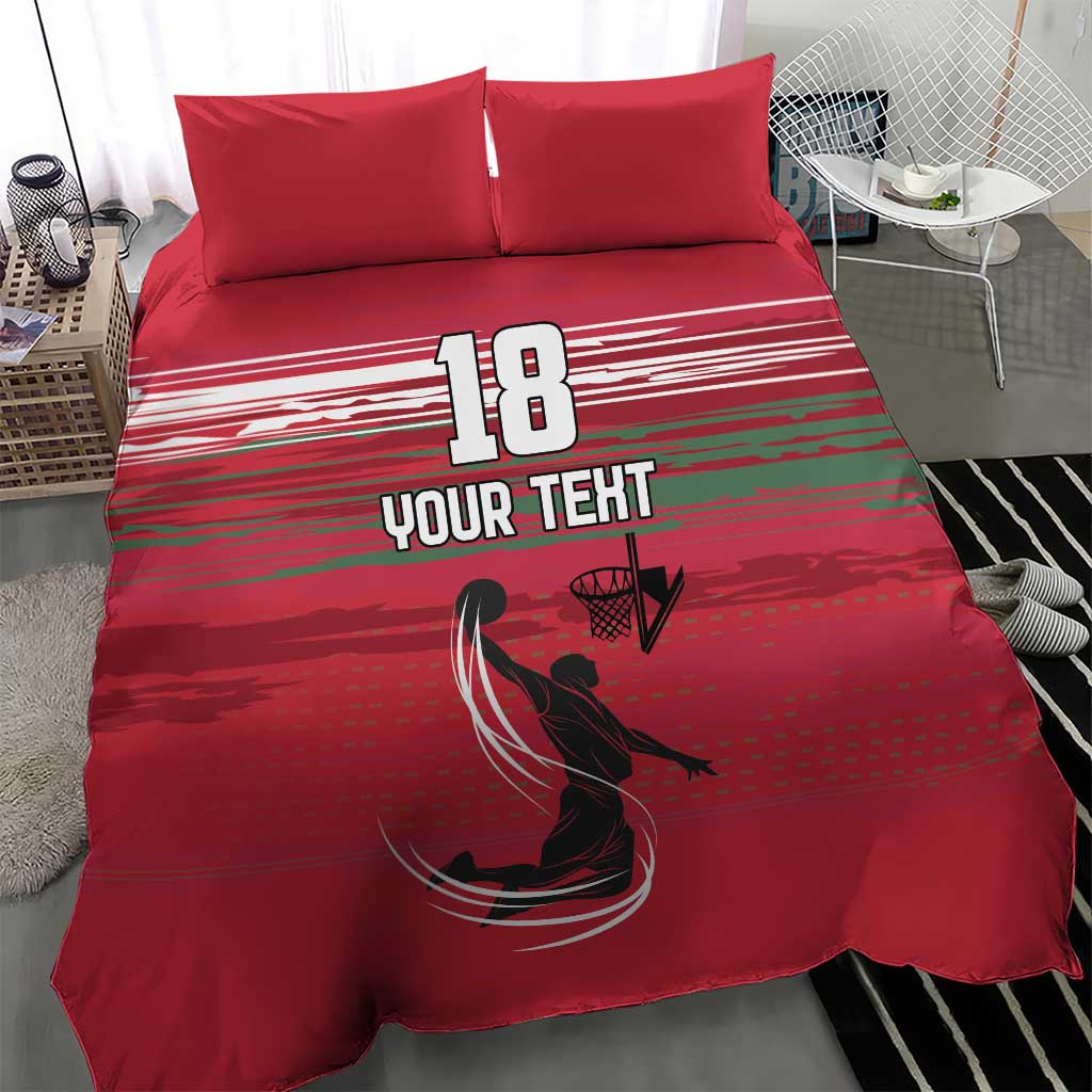Hungary Basketball Custom Bedding Set Come On Magyars Grunge Style - Wonder Print Shop
