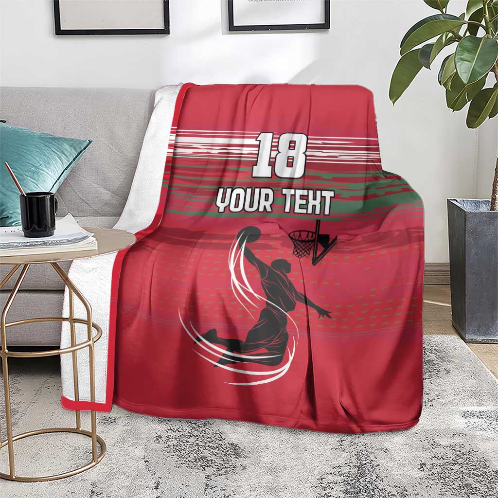 Hungary Basketball Custom Blanket Come On Magyars Grunge Style - Wonder Print Shop