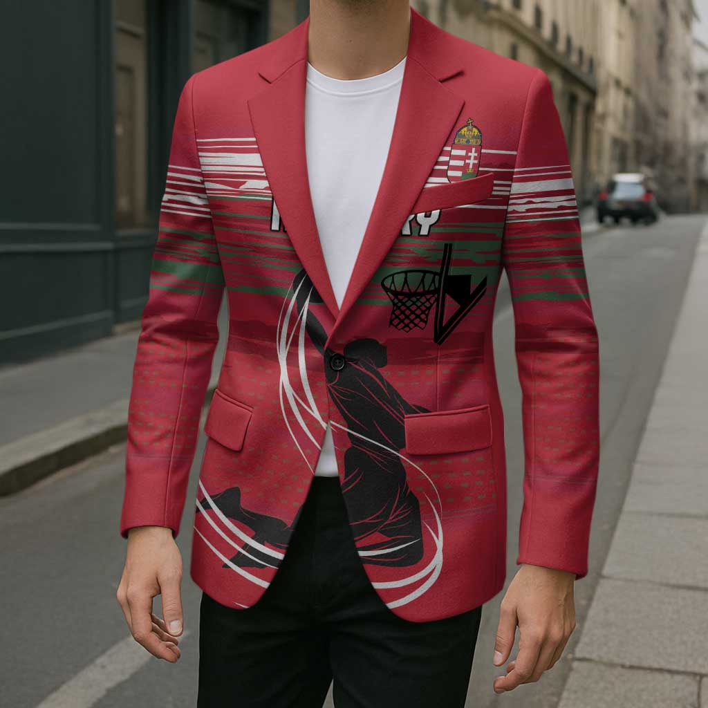Hungary Basketball Custom Blazer Come On Magyars Grunge Style - Wonder Print Shop