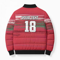 Hungary Basketball Custom Bomber Puffer Jacket Come On Magyars Grunge Style - Wonder Print Shop