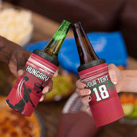 Hungary Basketball Custom 4 in 1 Can Cooler Tumbler Come On Magyars Grunge Style - Wonder Print Shop