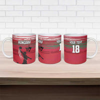 Hungary Basketball Custom Ceramic Mug Come On Magyars Grunge Style - Wonder Print Shop
