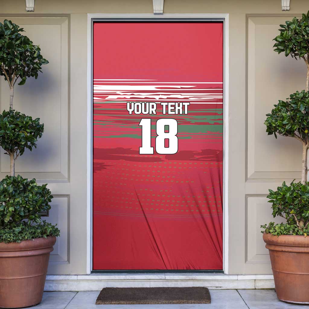 Hungary Basketball Custom Door Cover Come On Magyars Grunge Style - Wonder Print Shop