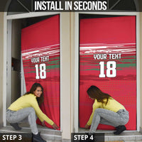 Hungary Basketball Custom Door Cover Come On Magyars Grunge Style - Wonder Print Shop