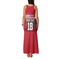 Hungary Basketball Custom Family Matching Tank Maxi Dress and Hawaiian Shirt Come On Magyars Grunge Style - Wonder Print Shop