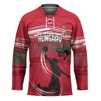 Hungary Basketball Custom Hockey Jersey Come On Magyars Grunge Style - Wonder Print Shop