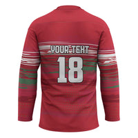 Hungary Basketball Custom Hockey Jersey Come On Magyars Grunge Style - Wonder Print Shop