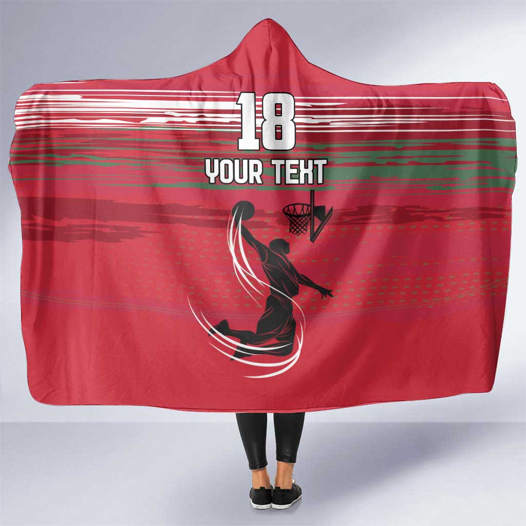 Hungary Basketball Custom Hooded Blanket Come On Magyars Grunge Style - Wonder Print Shop