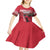Hungary Basketball Custom Kid Short Sleeve Dress Come On Magyars Grunge Style - Wonder Print Shop