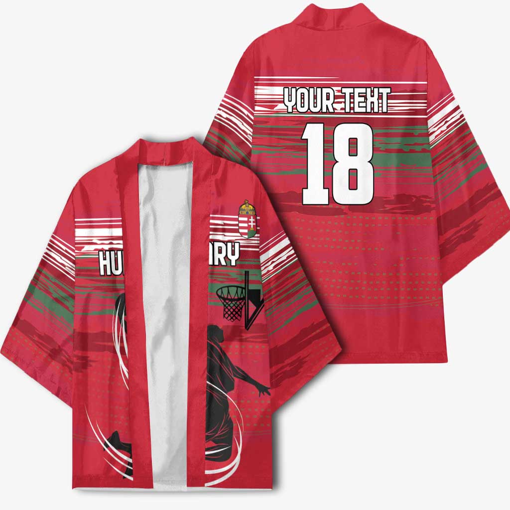 Hungary Basketball Custom Kimono Come On Magyars Grunge Style - Wonder Print Shop