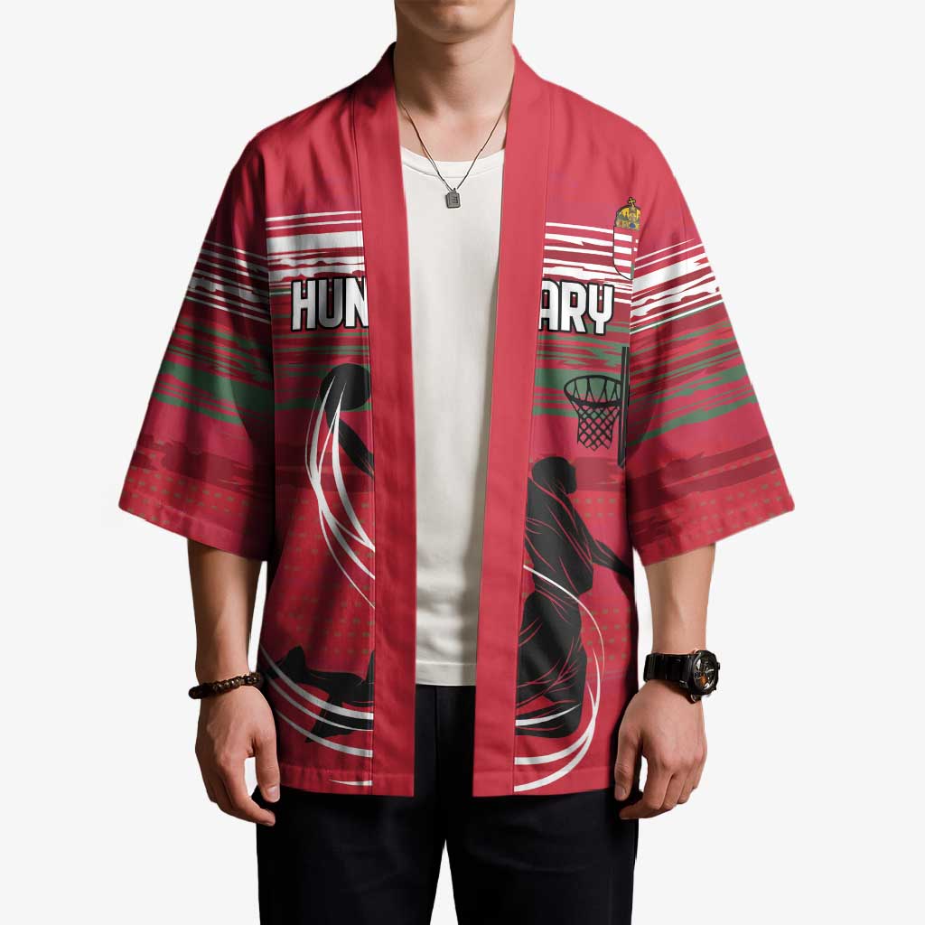 Hungary Basketball Custom Kimono Come On Magyars Grunge Style - Wonder Print Shop