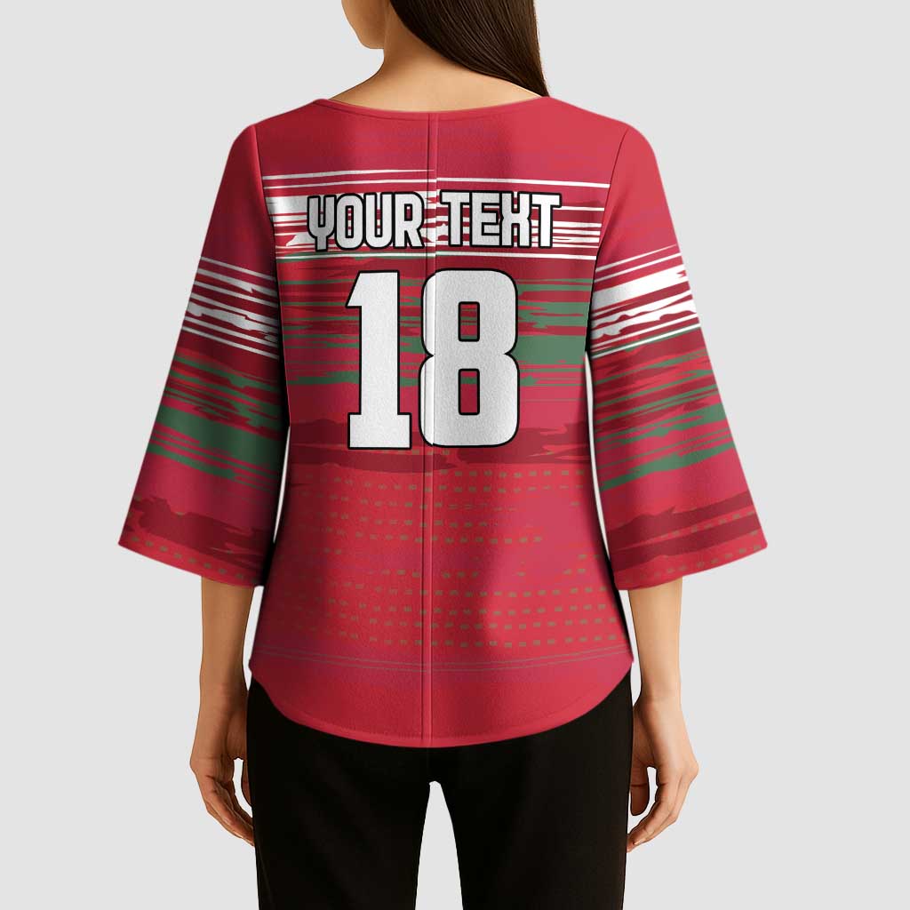 Hungary Basketball Custom Kimono Sleeve Blouse Come On Magyars Grunge Style - Wonder Print Shop