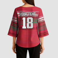 Hungary Basketball Custom Kimono Sleeve Blouse Come On Magyars Grunge Style - Wonder Print Shop