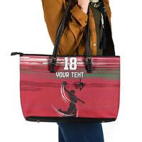 Hungary Basketball Custom Leather Tote Bag Come On Magyars Grunge Style - Wonder Print Shop