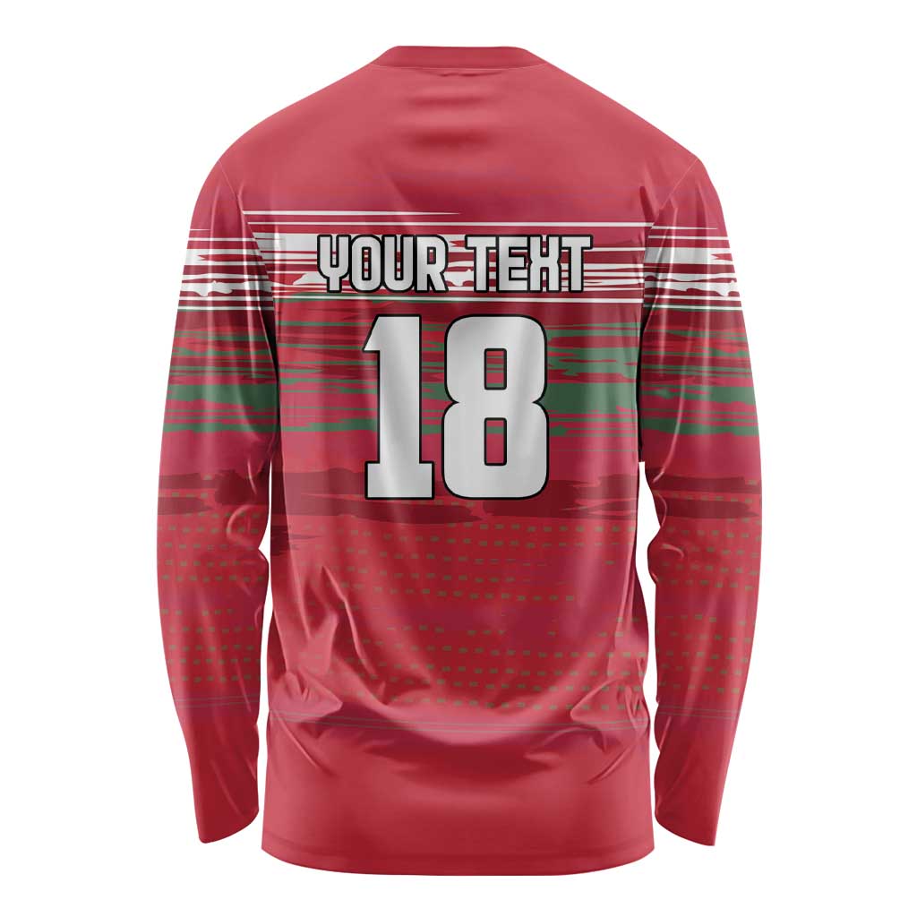 Hungary Basketball Custom Long Sleeve Shirt Come On Magyars Grunge Style - Wonder Print Shop