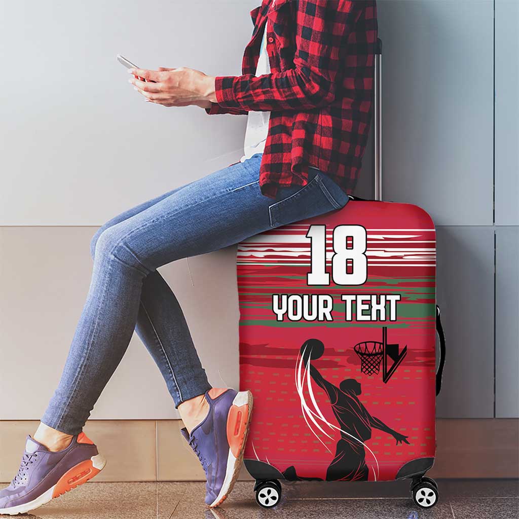 Hungary Basketball Custom Luggage Cover Come On Magyars Grunge Style - Wonder Print Shop