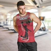 Hungary Basketball Custom Men Tank Top Come On Magyars Grunge Style - Wonder Print Shop