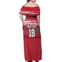 Hungary Basketball Custom Off Shoulder Maxi Dress Come On Magyars Grunge Style - Wonder Print Shop