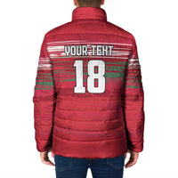 Hungary Basketball Custom Padded Jacket Come On Magyars Grunge Style - Wonder Print Shop