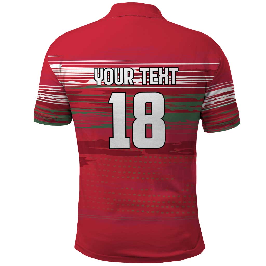 Hungary Basketball Custom Polo Shirt Come On Magyars Grunge Style - Wonder Print Shop