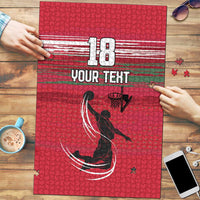 Hungary Basketball Custom Puzzle Come On Magyars Grunge Style - Wonder Print Shop