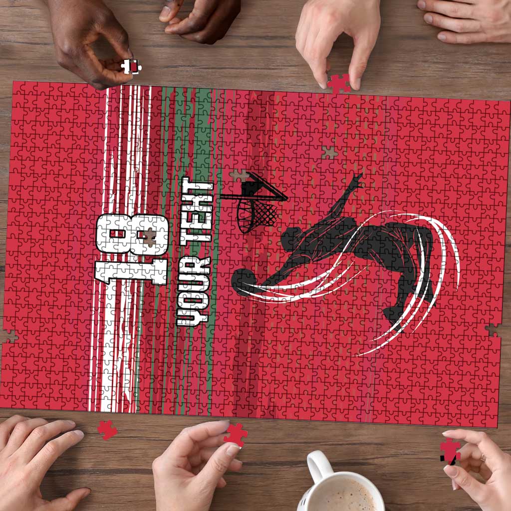 Hungary Basketball Custom Puzzle Come On Magyars Grunge Style - Wonder Print Shop
