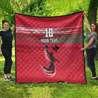 Hungary Basketball Custom Quilt Come On Magyars Grunge Style - Wonder Print Shop