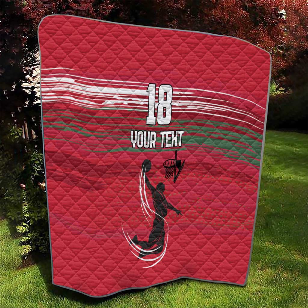 Hungary Basketball Custom Quilt Come On Magyars Grunge Style - Wonder Print Shop