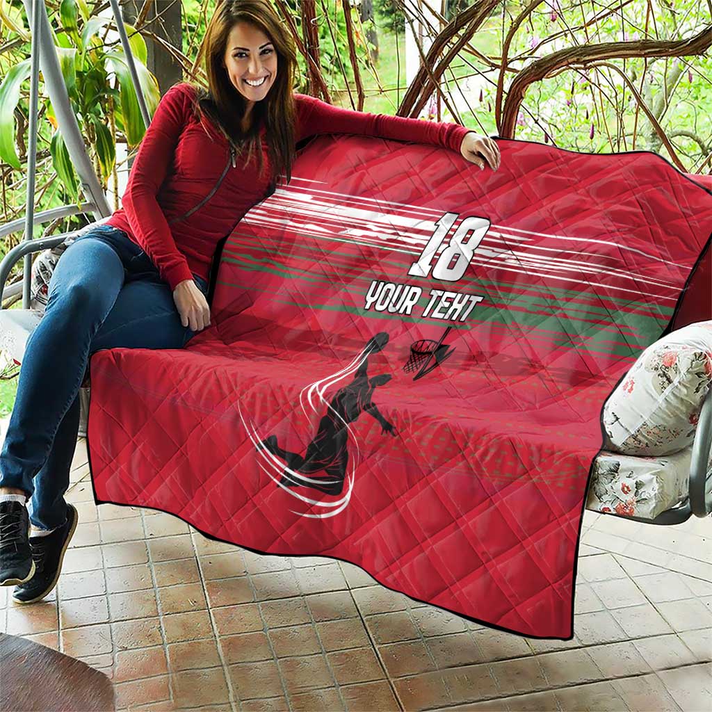 Hungary Basketball Custom Quilt Come On Magyars Grunge Style - Wonder Print Shop