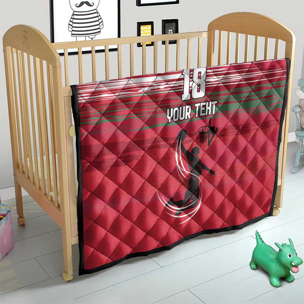 Hungary Basketball Custom Quilt Come On Magyars Grunge Style - Wonder Print Shop