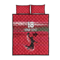 Hungary Basketball Custom Quilt Bed Set Come On Magyars Grunge Style - Wonder Print Shop