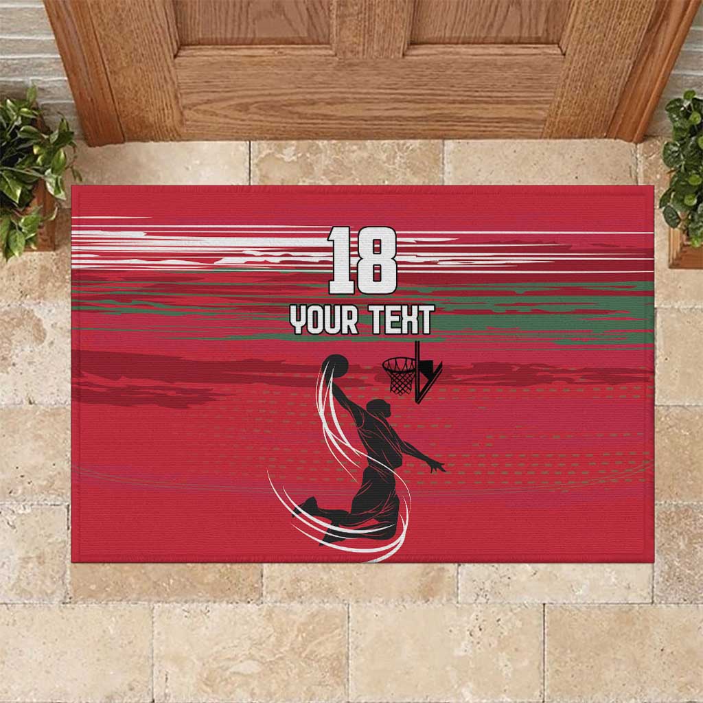 Hungary Basketball Custom Rubber Doormat Come On Magyars Grunge Style - Wonder Print Shop