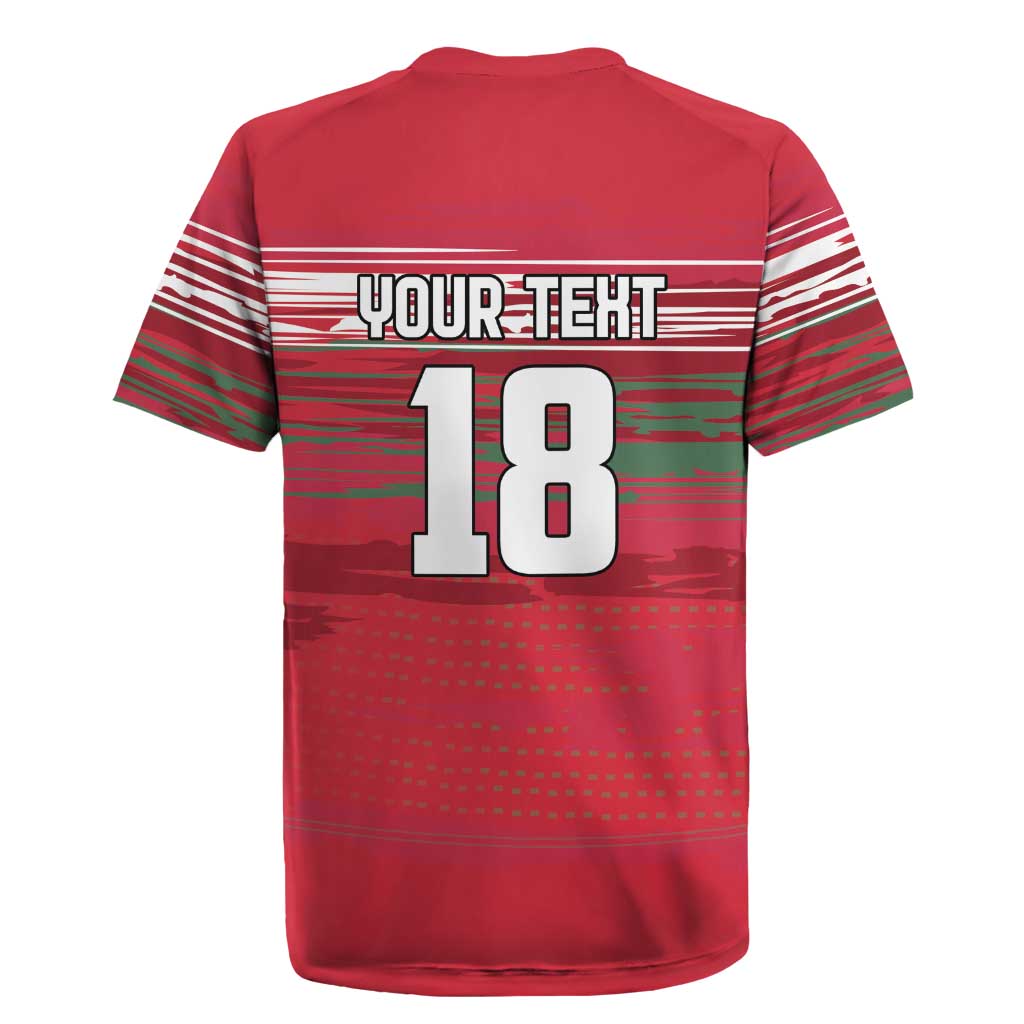 Hungary Basketball Custom Rugby Jersey Come On Magyars Grunge Style - Wonder Print Shop