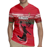 Hungary Basketball Custom Rugby Jersey Come On Magyars Grunge Style - Wonder Print Shop