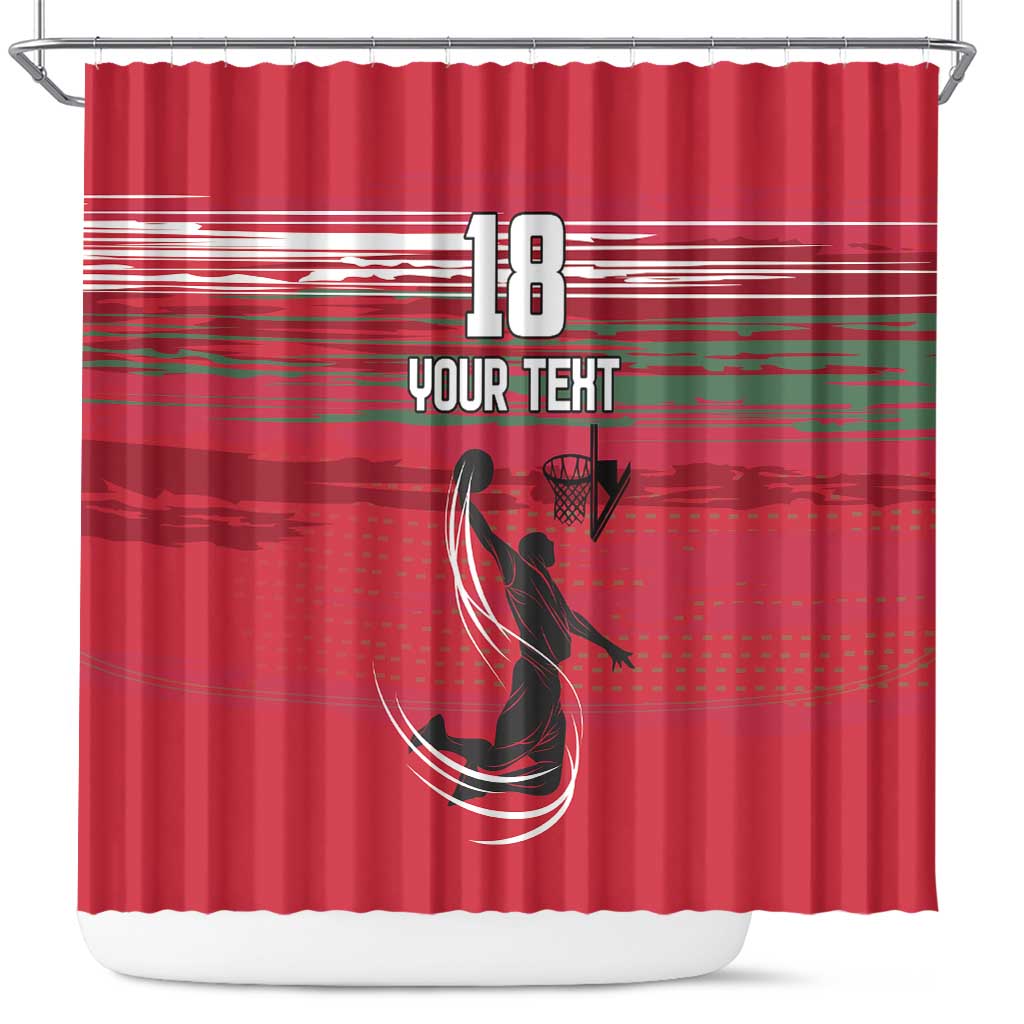 Hungary Basketball Custom Shower Curtain Come On Magyars Grunge Style - Wonder Print Shop
