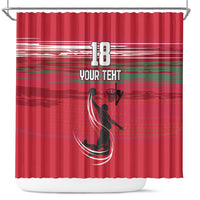 Hungary Basketball Custom Shower Curtain Come On Magyars Grunge Style - Wonder Print Shop