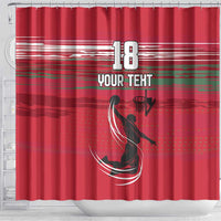 Hungary Basketball Custom Shower Curtain Come On Magyars Grunge Style - Wonder Print Shop