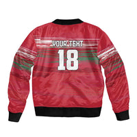 Hungary Basketball Custom Sleeve Zip Bomber Jacket Come On Magyars Grunge Style - Wonder Print Shop