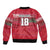 Hungary Basketball Custom Sleeve Zip Bomber Jacket Come On Magyars Grunge Style - Wonder Print Shop
