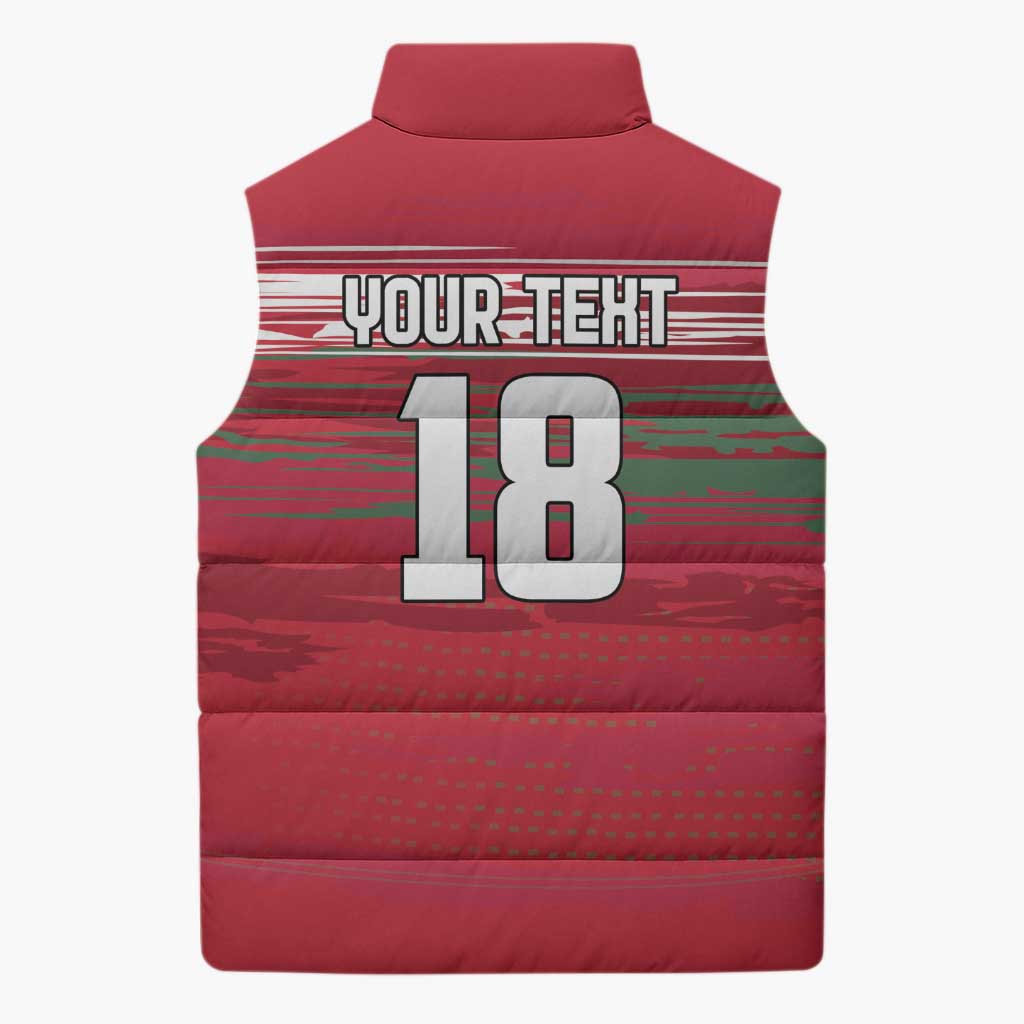 Hungary Basketball Custom Sleeveless Puffer Jacket Come On Magyars Grunge Style - Wonder Print Shop