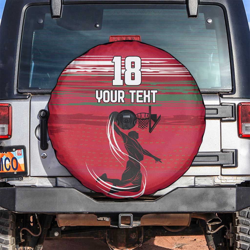 Hungary Basketball Custom Spare Tire Cover Come On Magyars Grunge Style - Wonder Print Shop